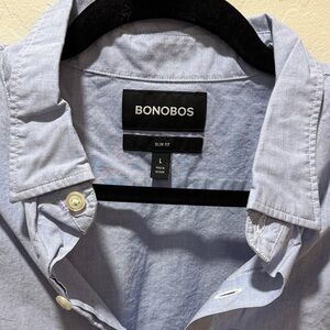Bonobos Men's Casual Light Blue Button Down Shirt